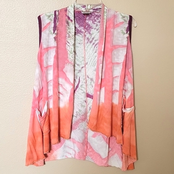 Parsley & Sage Boho Artsy Long Cardigan Vest - Size Small - Picture 1 of 9